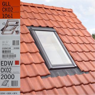 Fereastra VELUX GLL 55X78 1061 + Rama EDW 2000