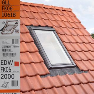 Fereastra VELUX GLL 66X118 1061B + Rama EDW 2000