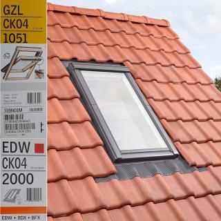 Fereastra VELUX GZL 55X98 1051 + Rama EDW 2000