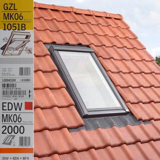 Fereastra VELUX GZL 78X118 1051B + Rama EDW 2000