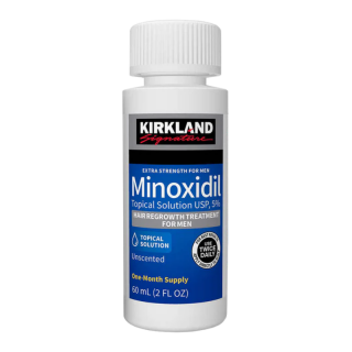 1x Solutie Kirkland 60ml, Minoxidil 5%, impotriva caderii parului, tratament partial 1 luna