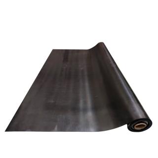 Placa tehnica cauciuc EPDM - 1mm grosime, lis, negru, 1200mm latime