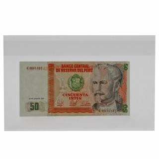 100 posete transparente pentru bancnote de 205 x 125 mm