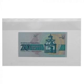 100 posete transparente pentru bancnote de 270 x 157 mm