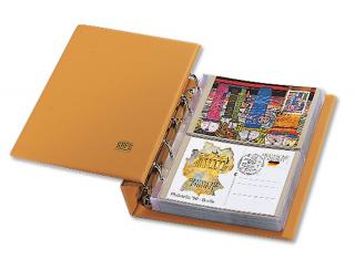 Album pentru carti postale, Compact Luxus, cu 20 folii transparente cu buzunare de 110 x 164 mm