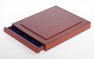 Cutie din lemn pentru 35 monede de 27 5 mm - Nova Exquisite