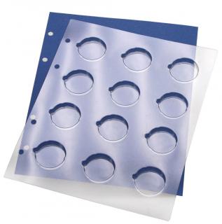 Folie blister si carton albastru pentru 2 euro in capsule