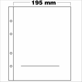 Folie pentru monede in folder, Premium, cu 1 buzunar de 170 x 170 mm