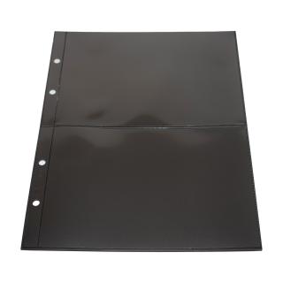 Folii negre pentru carti postale, Compact 7878PA, 4 buzunare 118 x 174 mm