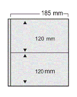 Folii negre Universal 4 buzunare de 120 x 185 mm