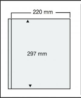 Folii pentru bancnote, Compact A4-Special, cu 1 buzunar de 297 x 220 mm