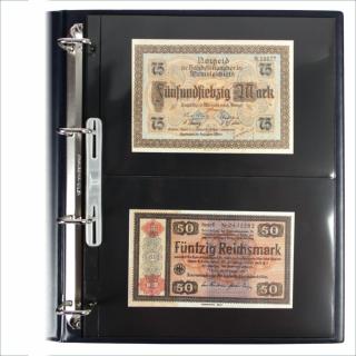 Folii pentru bancnote, Compact A4-Special, cu 2 buzunare de 145 x 220 mm