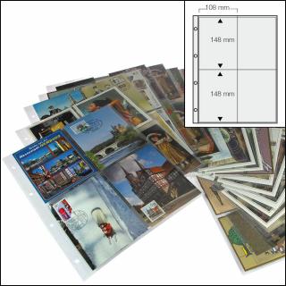 Folii pentru Carti Postale 4 buzunare de 148 x 108 mm