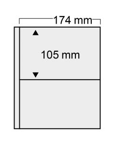 Folii transparente Compact cu 2 buzunare 174 x 105 mm