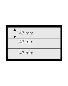 Set 10 carduri expunere timbre cu 3 buzunare de 47 x 210 mm