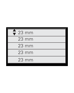 Set 10 carduri expunere timbre cu 5 buzunare de 23 x 210 mm