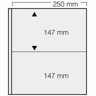 Set 5 folii albe, Garant, cu 4 buzunare de 147 x 250 mm