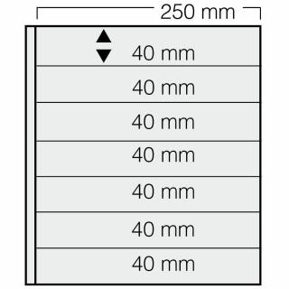 Set 5 folii negre, Garant, cu 14 buzunare de 40 x 250 mm