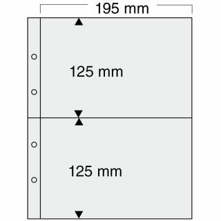 Set 5 folii pentru bancnote, Premium, cu 2 buzunare de 125 x 195 mm