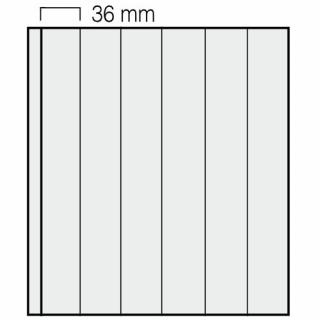 Set 5 folii transparente, Garant, cu 6 buzunare de 295 x 36 mm