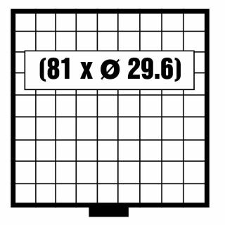 Tava monede Maxi 81 x 296 mm