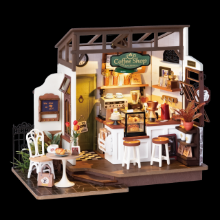 Puzzle 3D, Casuta DIY, Cafenea rafinata, 183 piese