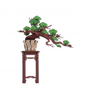 Puzzle 3D, din lemn, Bonsai pin, 115 piese