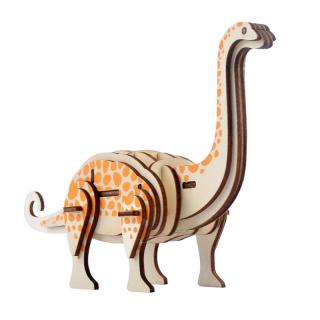 Puzzle 3D , din lemn, Brontozaur, 36 piese