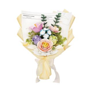 Puzzle 3D, din plastic, Buchet de primavara, 165 piese