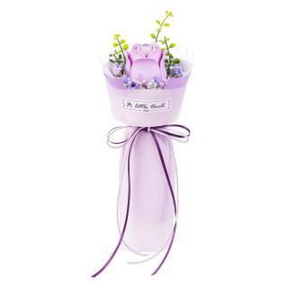 Puzzle 3D, din plastic, Buchet violet, 54 piese