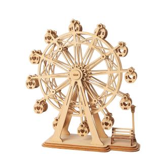 Puzzle 3D Ferris Wheel, Lemn, 120 piese