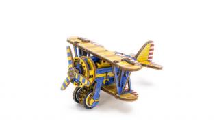 Puzzle 3D Mecanic, Avion usor, 65 piese