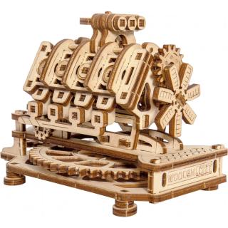 Puzzle 3D Mecanic, Motor V8, 200 piese