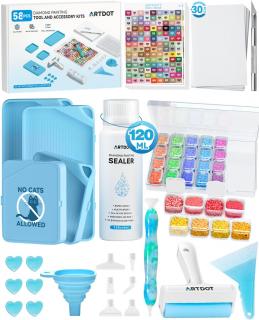 Set 58 accesorii pentru goblenurile cu diamante