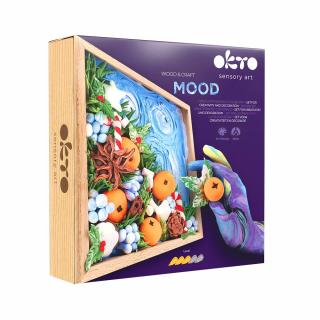 Set de creatie senzoriala 3D, cu argila, Fericire, 21x21 cm