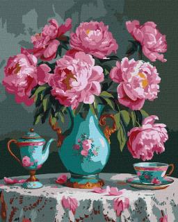 Set pictura pe numere, cu sasiu, Culori delicate, 40x50 cm