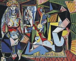 Set pictura pe numere, cu sasiu, Femeile din Alger - Picasso, 40x50 cm