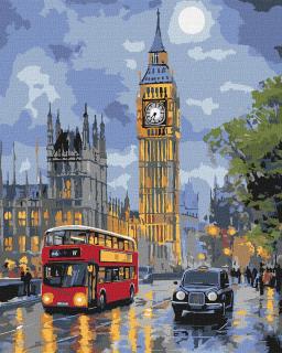 Set pictura pe numere, cu sasiu, Londra, 40x50 cm