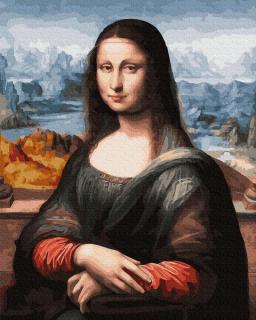 Set pictura pe numere, cu sasiu, Mona Lisa - da Vinci, 40x50 cm