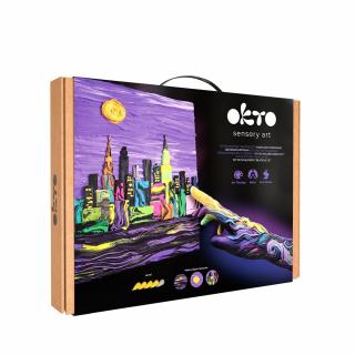 Set pictura senzoriala 3D cu argila usoara, New York, 30x40 cm