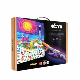 Set pictura senzoriala 3D cu argila usoara, Park Guell Barcelona, 30x40 cm