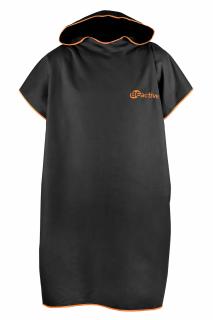 BEactive Poncho cu gluga , negru coral