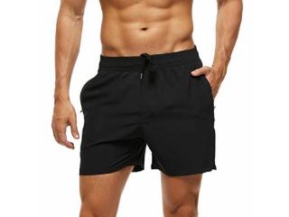 Bermude plaja, Aqua, Negru, XL