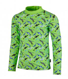 Bluza pentru inot, Ocean Dinos, protectie UV 50+, verde, 140 cm