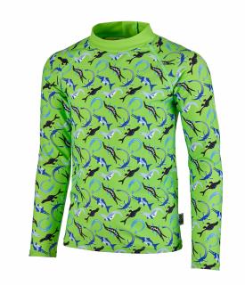 Bluza pentru inot, Ocean Dinos, protectie UV 50+, verde, 80 cm