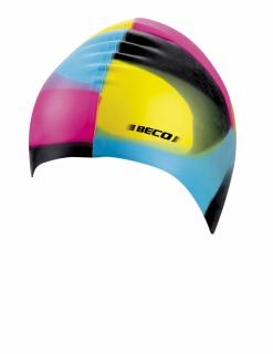 Casca de inot silicon, Negru Multicolor