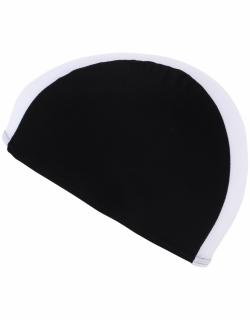 Casca pentru inot din poliester, marime universala, negru alb