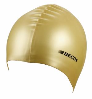 Casca pentru inot din silicon , metalic, gold