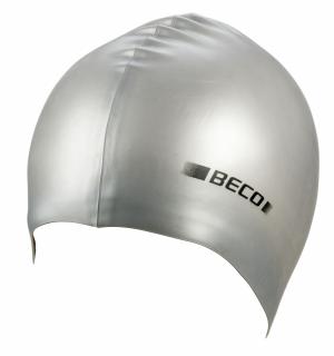 Casca pentru inot din silicon , metalic, silver