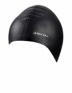 casca pentru inot din silicon ,solid, negru